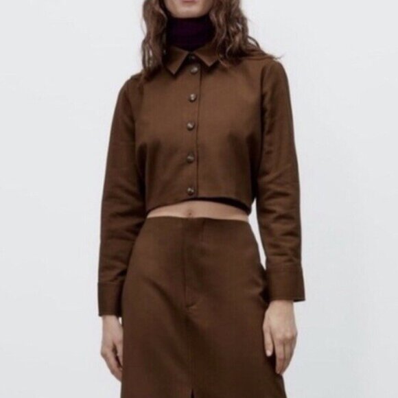 NWT ZARA | Cropped Jacket | Sz. M - Picture 1 of 8